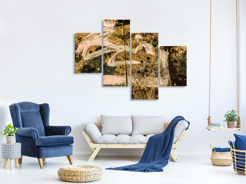 modern-4-piece-canvas-print-writing-on-the-wall