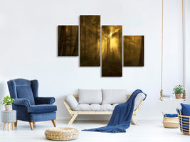 modern-4-piece-canvas-print-yellow-the-bigger-picture