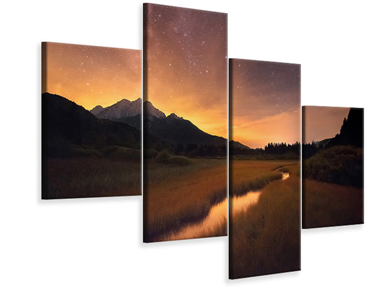 modern-4-piece-canvas-print-zelenci-springs-ii