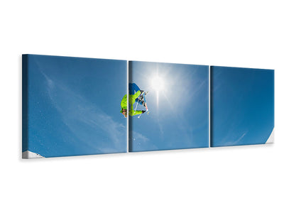 panoramic-3-piece-canvas-print-backflip-crossed-skis