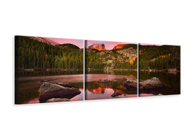 panoramic-3-piece-canvas-print-bear-lake-sunrise