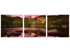 panoramic-3-piece-canvas-print-bear-lake-sunrise