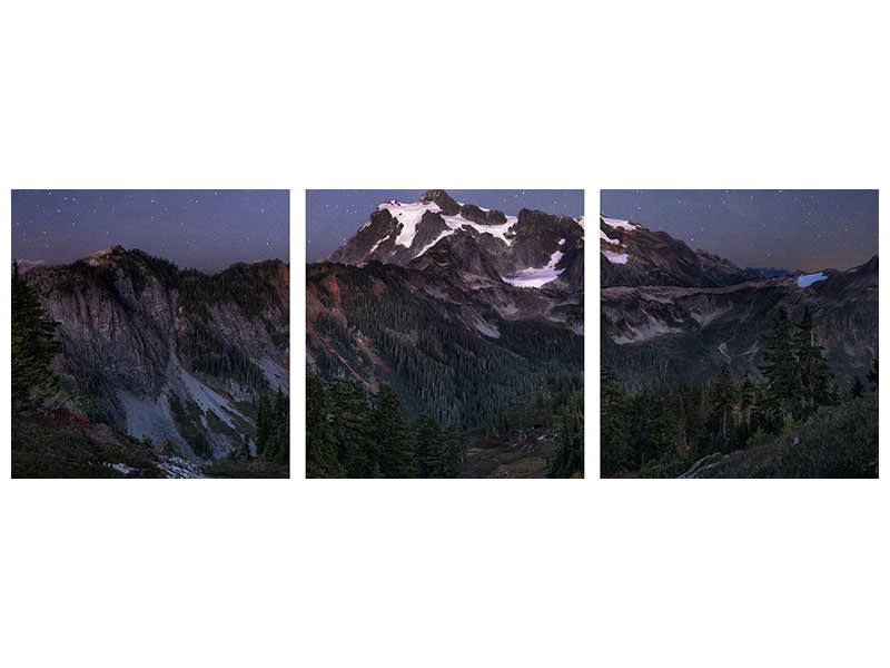 panoramic-3-piece-canvas-print-blood-moon-over-mt-shuksan