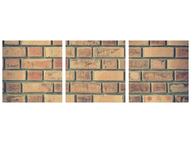 panoramic-3-piece-canvas-print-brick-wall