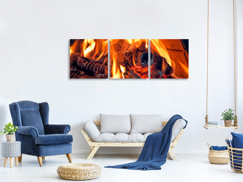 panoramic-3-piece-canvas-print-campfire