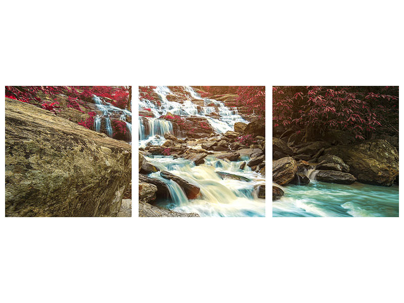 panoramic-3-piece-canvas-print-exotic-waterfall