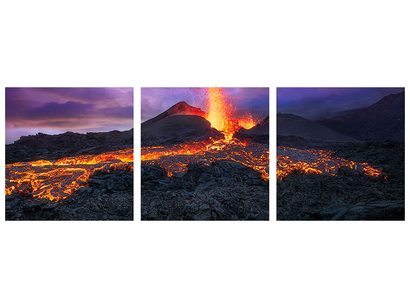 panoramic-3-piece-canvas-print-fire-at-blue-hour