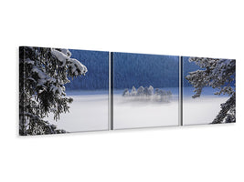 panoramic-3-piece-canvas-print-fog-over-frozen-lake