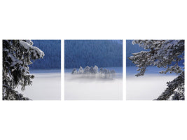 panoramic-3-piece-canvas-print-fog-over-frozen-lake