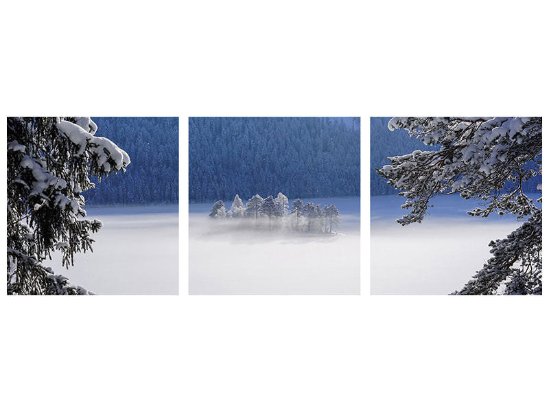 panoramic-3-piece-canvas-print-fog-over-frozen-lake