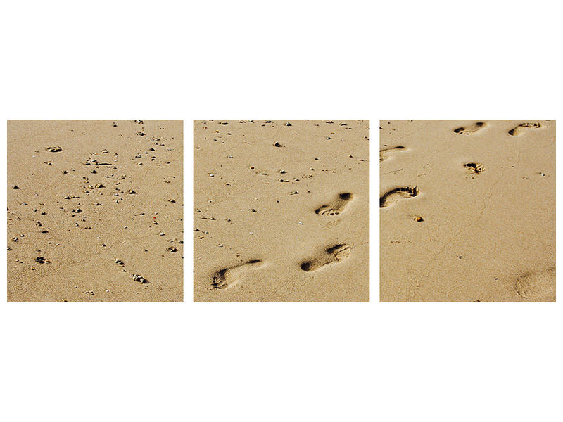 panoramic-3-piece-canvas-print-footprints-in-the-sand