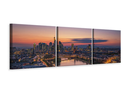 panoramic-3-piece-canvas-print-frankfurt-skyline-at-sunset