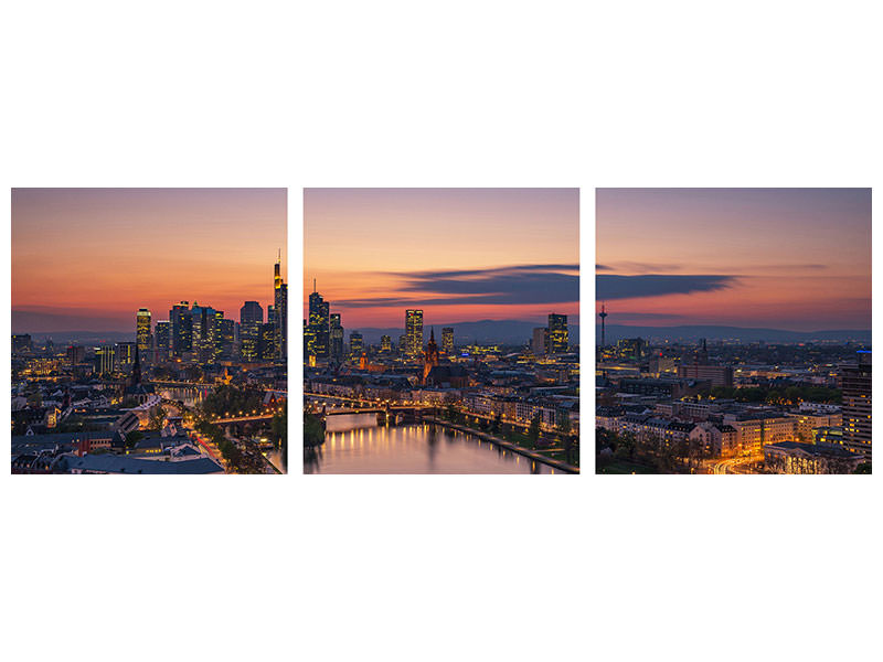 panoramic-3-piece-canvas-print-frankfurt-skyline-at-sunset