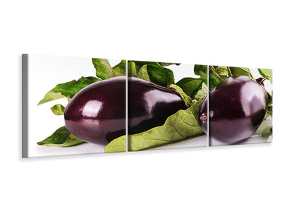 panoramic-3-piece-canvas-print-fresh-eggplants