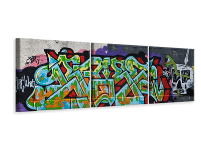 panoramic-3-piece-canvas-print-graffiti-in-new-york