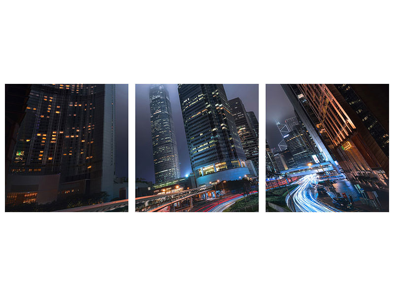 panoramic-3-piece-canvas-print-hong-kong-city-lights