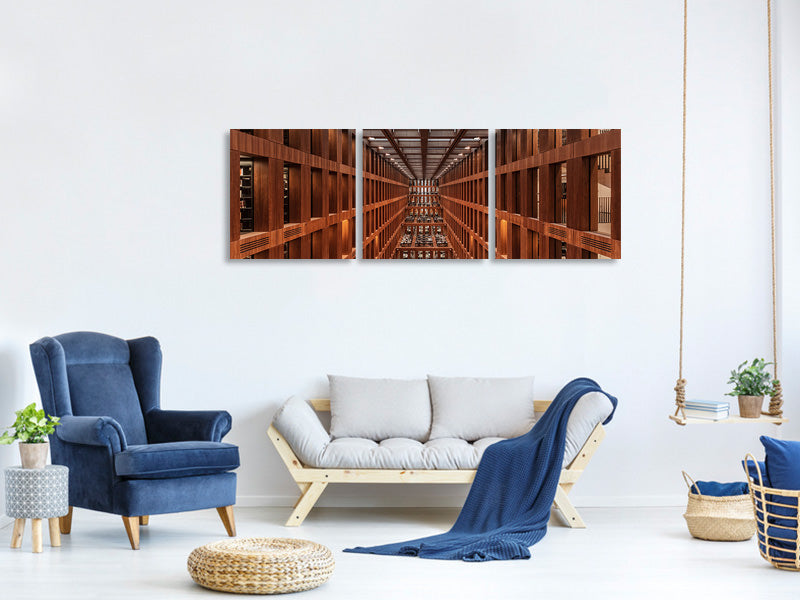 panoramic-3-piece-canvas-print-library-in-berlin