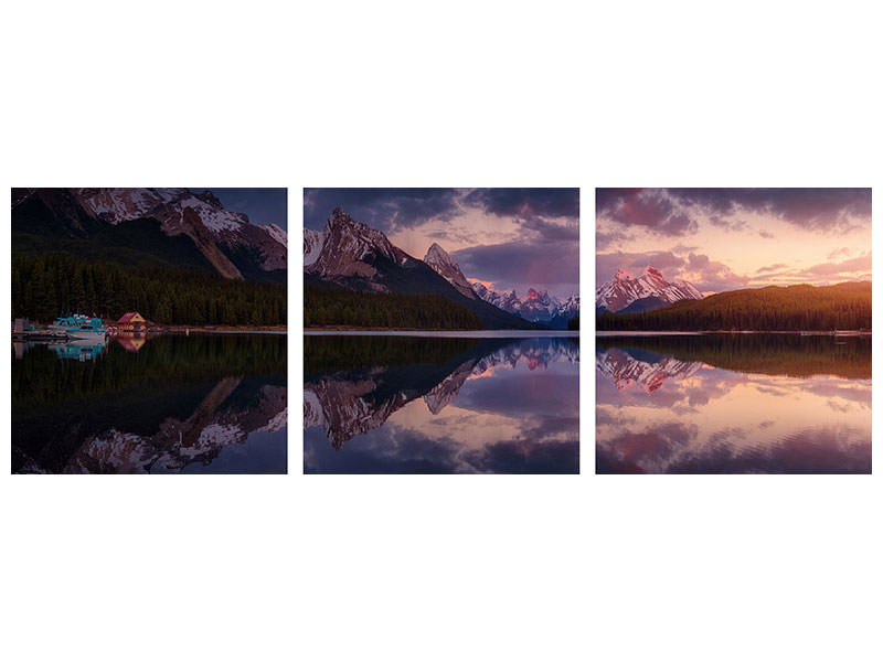 panoramic-3-piece-canvas-print-maligne-mountains