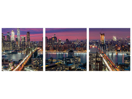 panoramic-3-piece-canvas-print-manhattan-skyline-during-beautiful-sunset