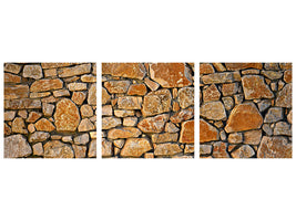 panoramic-3-piece-canvas-print-nature-stone-wall