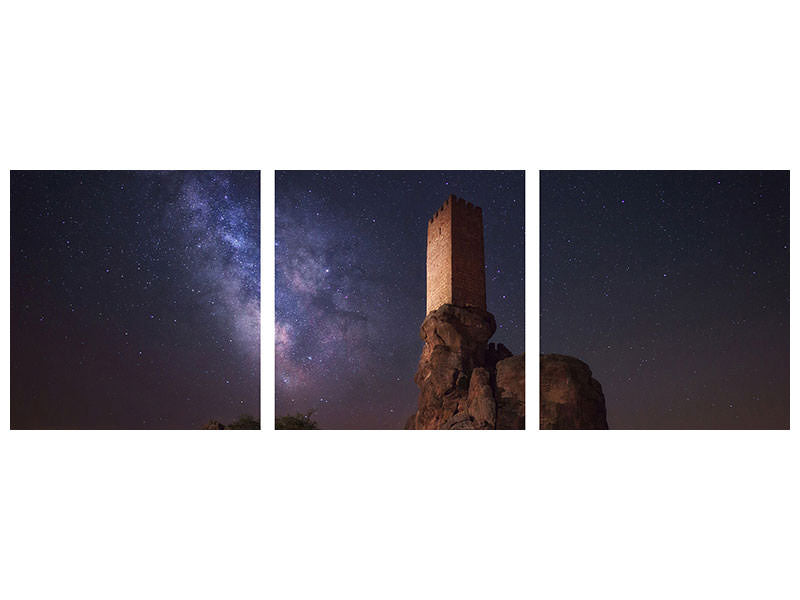 panoramic-3-piece-canvas-print-night-at-tower-of-joy