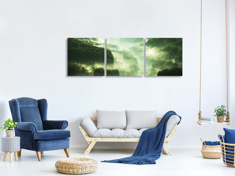 panoramic-3-piece-canvas-print-over-the-woods