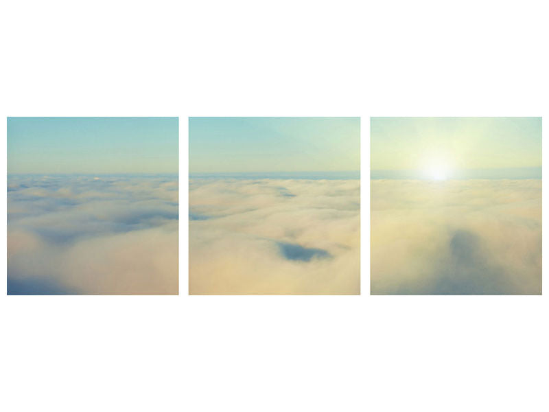 panoramic-3-piece-canvas-print-photo-wallaper-dawn-above-the-clouds