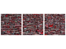 panoramic-3-piece-canvas-print-red-houses