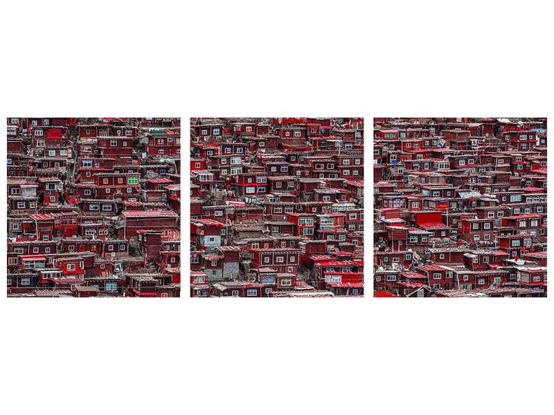 panoramic-3-piece-canvas-print-red-houses