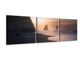 panoramic-3-piece-canvas-print-reynisfjara-sunrise