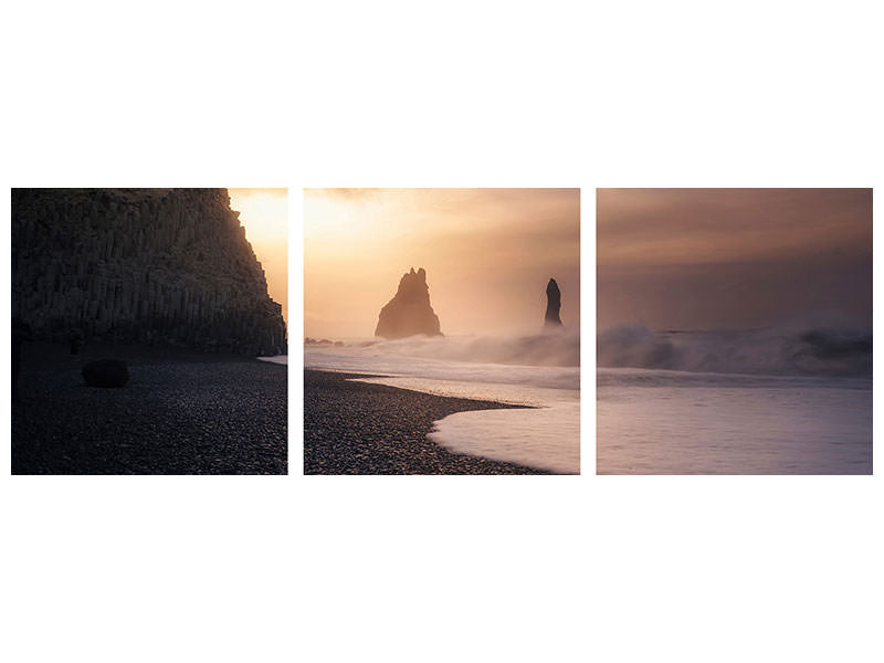 panoramic-3-piece-canvas-print-reynisfjara-sunrise