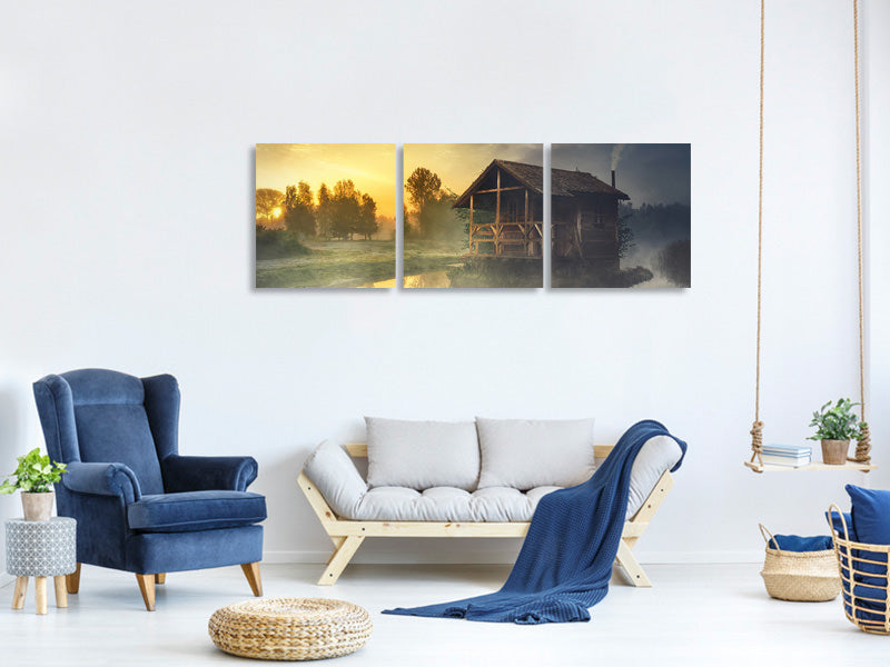 panoramic-3-piece-canvas-print-secretive-hut