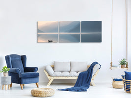 panoramic-3-piece-canvas-print-still-evening