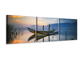 panoramic-3-piece-canvas-print-the-boats