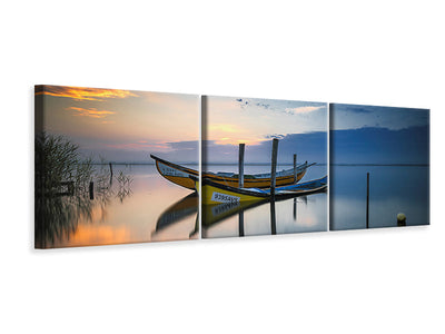 panoramic-3-piece-canvas-print-the-boats