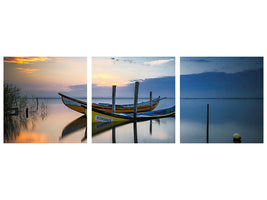 panoramic-3-piece-canvas-print-the-boats