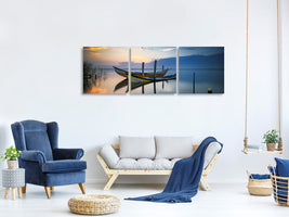 panoramic-3-piece-canvas-print-the-boats