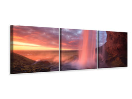 panoramic-3-piece-canvas-print-the-burning-falls