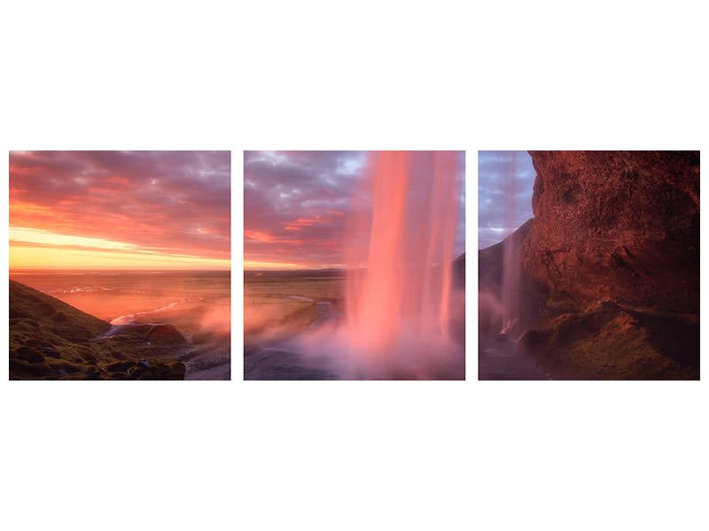 panoramic-3-piece-canvas-print-the-burning-falls