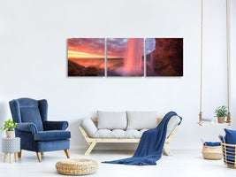 panoramic-3-piece-canvas-print-the-burning-falls