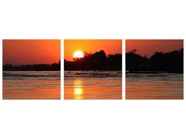 panoramic-3-piece-canvas-print-the-glowing-sunset