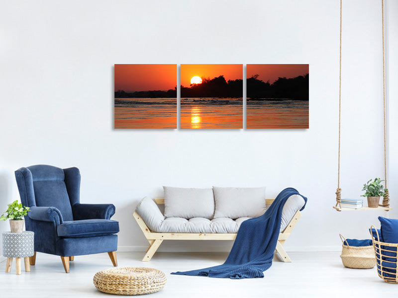 panoramic-3-piece-canvas-print-the-glowing-sunset