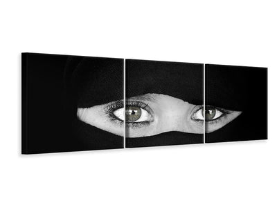 panoramic-3-piece-canvas-print-the-language-of-the-eyes