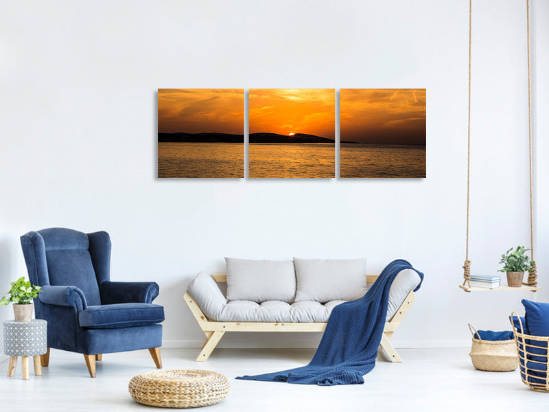 panoramic-3-piece-canvas-print-the-sun-sets