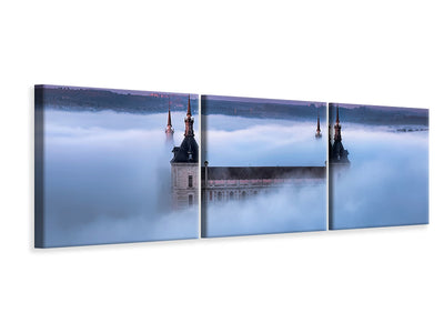 panoramic-3-piece-canvas-print-toledo-city-foggy-sunset