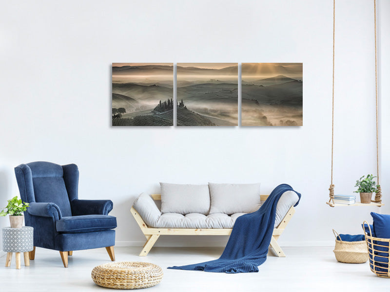 panoramic-3-piece-canvas-print-tuscan-morning