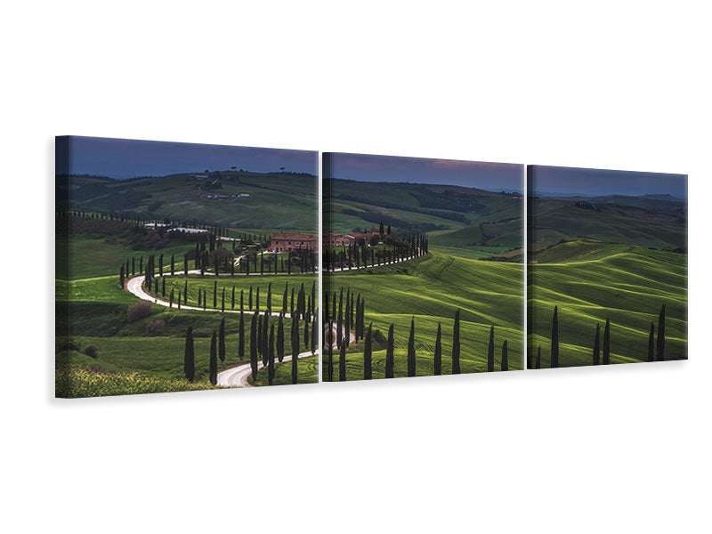 panoramic-3-piece-canvas-print-tuscany-crete-senesi