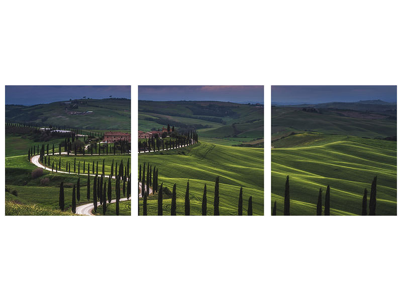 panoramic-3-piece-canvas-print-tuscany-crete-senesi