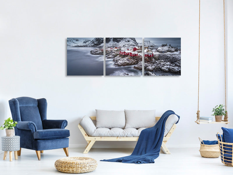 panoramic-3-piece-canvas-print-winter-lofoten-islands