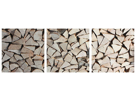 panoramic-3-piece-canvas-print-woodpile